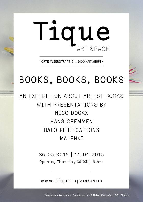 books, books, books - Tique Art Space, Antwerp / Belgium