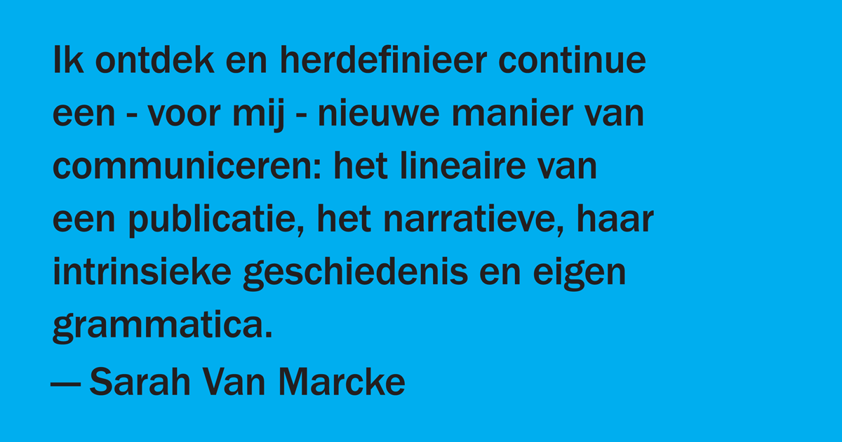 malenki.net interview with Sarah van Marcke